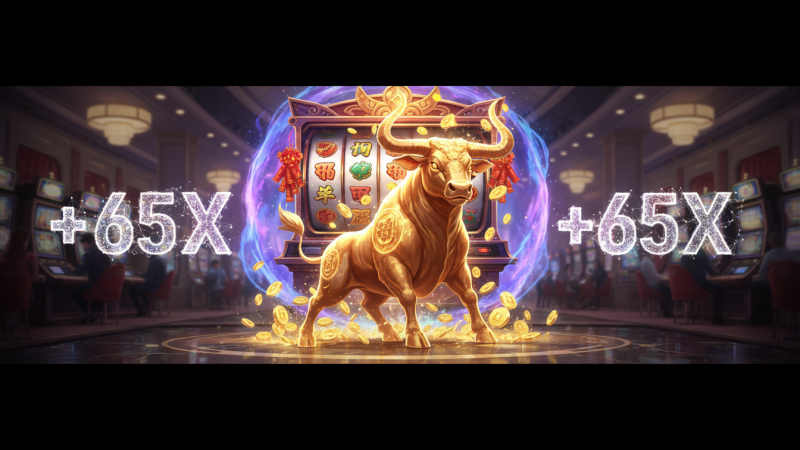 Como Funciona o B&ocirc;nus Fortune Ox 65X Cassino