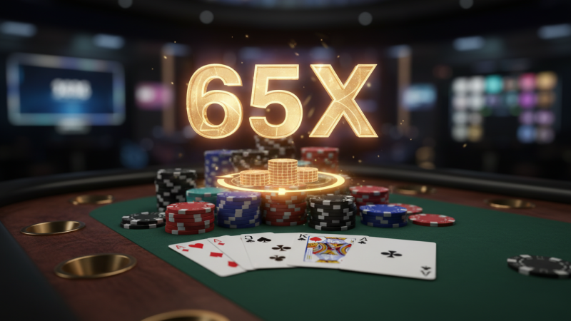 O que significa 65X em Cassino Cartas?